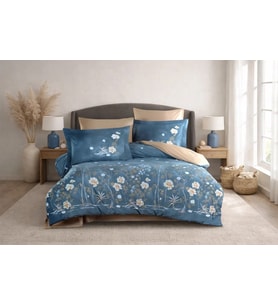 Mulvxurg  Urg02  Çift Kişilik Poplin Nevresim Parlin Aqua (Mulvix)