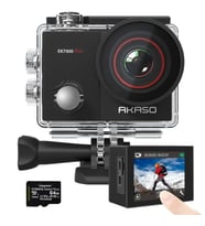 AKASO EK7000 Pro 4K Dokunmatik Ekran Sualtı Aksiyon Kamerası With 64GB MicroSD Card