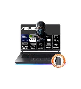 Asus Rog Strix G16 Intel Core Ultra 9 275HX 32GB 8tb SSD RTX5080 16GB 175W Freedos 16" 240Hz Wqxga Taşınabilir Bilgisayar G615LW-S5185-A15