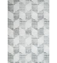 Dijital Kaymaz Yıkanabilir Beyaz Geometrik Salon Halısı Mutfak Halısı Koridor Halısı Yolluk 11253