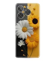 Era 50 Kılıf HD Resim Baskılı Sarı Beyaz Çiçek StKd -044