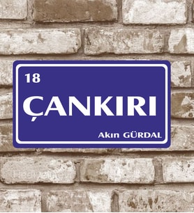 Dekoratif Metal Çankırı 18 Plaka Retro Poster (29x15)