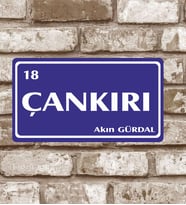 Dekoratif Metal Çankırı 18 Plaka Retro Poster (29x15)