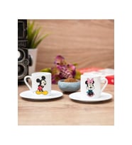 Mickey Mouse Sevgililere Özel 2'li Kahve Fincanı Seti