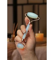 Opal Doğal Taş Roz Face Roller Çift Taraflı Roz Masaj Aleti