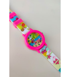 KIZ ÇOCUĞU HEDİYE PEMBE HELLO SUMMER KOL SAATİ
