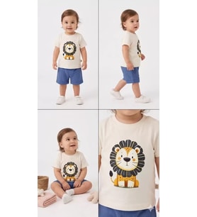 Northcity 6/24 Ay Keten Şortlu Basic Bebek Takımı - Anti Bakteriyel ve Güvenli
