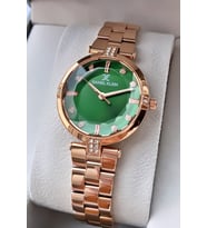 Daniel Klein Kadın Kol Saati – Yeşil Kadran Rose Gold Çelik Kordon – Bileklik Hediyeli + Hediye Kutusunda