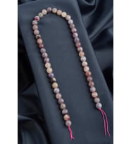 Turmalin Taşı Küre Kesim Parlak Pembe 8mm Doğal Taş Dizi [AA]