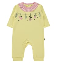 Civil Baby Çiçek Baskılı 3-18 Ay Tulum - Sarı