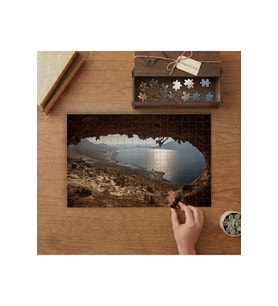 Kalymnos Adası - Tırmanış Tasarımı 240 parça Ahşap Puzzle Ahşap Kutuda MP08093