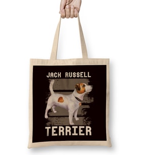 Jack Russel Terrier Owner Heart Dogs Puppy Dog Bez Çanta Uzun Saplı