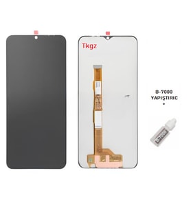 Tkgz - Vivo Y22S Uyumlu Lcd Ekran Dokunmatik -A- Kalite + B-7000