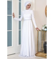 Işıl Abiye Beyaz SN46