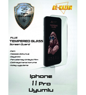 Apple Uyumlu   iPhone 11 Pro Şeffaf Kırılmaz Ekran Koruyucu Ultra İnce, Anti Çizik & Darbeye Dayanıklı Korumalı