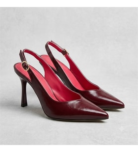 Kindep (Park Moda) Burnu Kapalı Topuklu (8 cm) Kadın Ayakkabı BORDO
