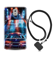 Samsung Note 3 4 5 8 9 20 Ultra 10 Lite Kılıf Boyun Askılı Silikon Neon Cars 1724