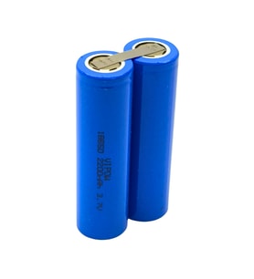 VIPOW 18650 2200mAh 3.7V Li-ion İkili Batarya Bloğu (Puntalı)