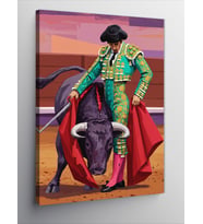 Kanvas Tablo Matador Ve Boğa Dansı