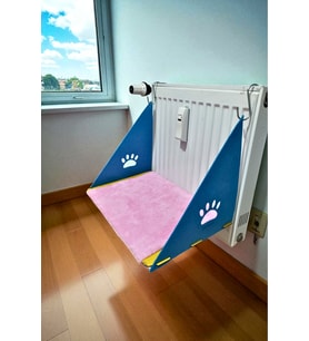Rahat ve sıcak kedi peluş kalorifer yatağı, her peteğe uyum sağlar