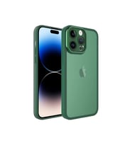 Apple iPhone 14 Pro Max Uyumlu Kılıf Kamera Korumalı Transparan Zore Post Kapak (Koyu Yeşil)