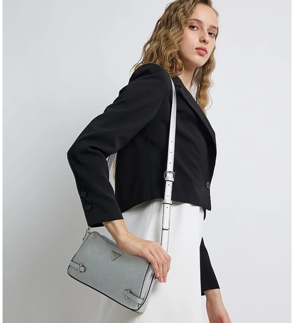 Guess Rosalba Kadın Gri Çapraz Çanta HWMY9657120-SIL