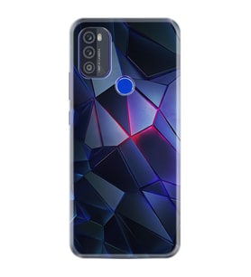 Reeder P13 Blue Max Pro 2021 Kılıf Resimli Desenli Silikon Platinium Series Üçgenler 2 1872