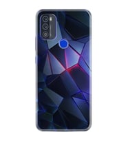 Reeder P13 Blue Max Pro 2021 Kılıf Resimli Desenli Silikon Platinium Series Üçgenler 2 1872