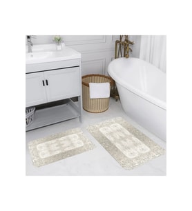 Eliana Home Baskılı 2'li Banyo Paspas Takımı RVG5105