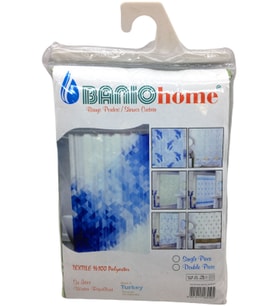 POLYESTER ÇİFT KANAT SU İTİCİ BANYO PERDESİ 90X200CM (5680)