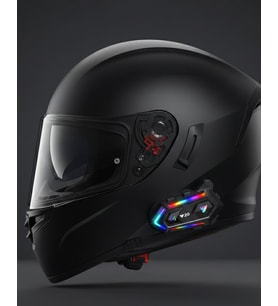 Northcity Yeni Nesil Bluetooth 5.3 Motosiklet Intercom RGB Işıklı 1000m Mesafeli - Su Geçirmez ve Kesintisiz