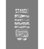 Oto Arka Cam Sticker İngilizce Model 69 40*20 Cm