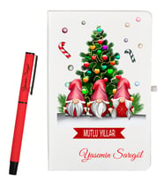 Yılbaşı Hediyesi Kişiye Özel Defter ve Roller Kalem Seti