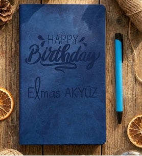 Kişiye Özel Happy Birthday Defter Doğum Günü Hediyesi