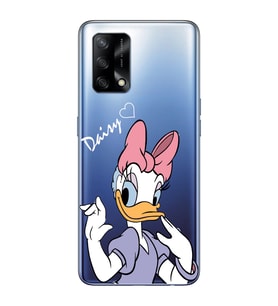 Oppo A74 Uyumlu Ördek Desenli Şeffaf Telefon Kılıfı