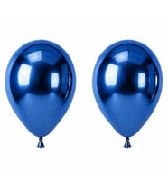 Mavi Renk Lateks krom Balon (45 cm) - 2 Adet
