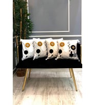 Nakışlı Püsküllü Dekoratif Kırlent Kılıfı Takımı (4 Parça - 43x43 cm) NKK001