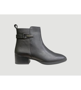 CASTLE BLACK CB-27711-1 KADIN DERİ KISA TOPUKLU BOT KAHVE