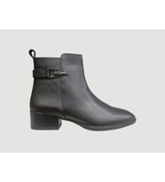 CASTLE BLACK CB-27711-1 KADIN DERİ KISA TOPUKLU BOT KAHVE