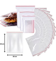 ŞeyliŞeyler - Kilitli Poşet Torba 26x35 cm (1 Paket - 200 Adet) - Şeffaf Kilitli Ambalaj Torbası
