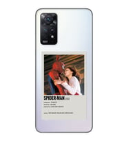 Redmi Note 12 Pro 4G Uyumlu Spider Man Minimalist Poster Desenli Şeffaf Telefon Kılıfı