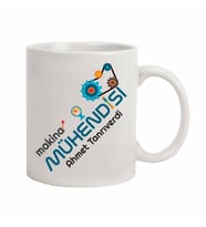 Kişiye Özel Makina Mühendisi Temalı Seramik Kupa Bardak