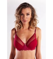 Giyim Gapara Big Size Plunge Bra, Şarap Rengi Konforlu Ve Şık Sütyen