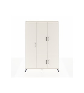 Hyperion Dolap 7 Raflı 5 Kapaklı Tek Askılı 132x44x195 Aytaşı-Aytaşı/Antrasit