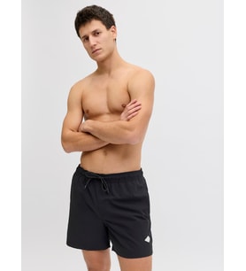 JACK JONES Erkek Beli Lastikli Siyah Deniz Şortu 12291385