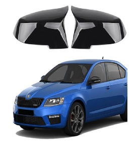 Skoda OCtavia 13-20 Araca Özel Batman Yarasa Ayna Kapağı Pianoblack