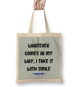 Smile Emoji Quotes Funny happy face love Sarcastic Gift Bez Çanta Uzun Saplı