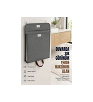 Katlanır Duvar Askılı Çamaşır Sepeti Geniş İç Hacimli Banyo Düzenleyici