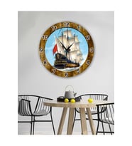 bilge Retro Tasarımlı Duvar Saati 35 x 35 CM (Karışık)