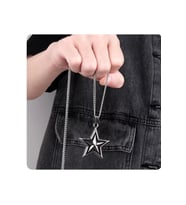 Yıldız Star Pentegram Paslanmaz Çelik 316L Kolye (Gümüş)